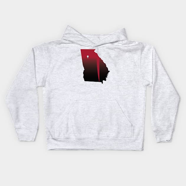 Atlanta Football Kids Hoodie by doctorheadly